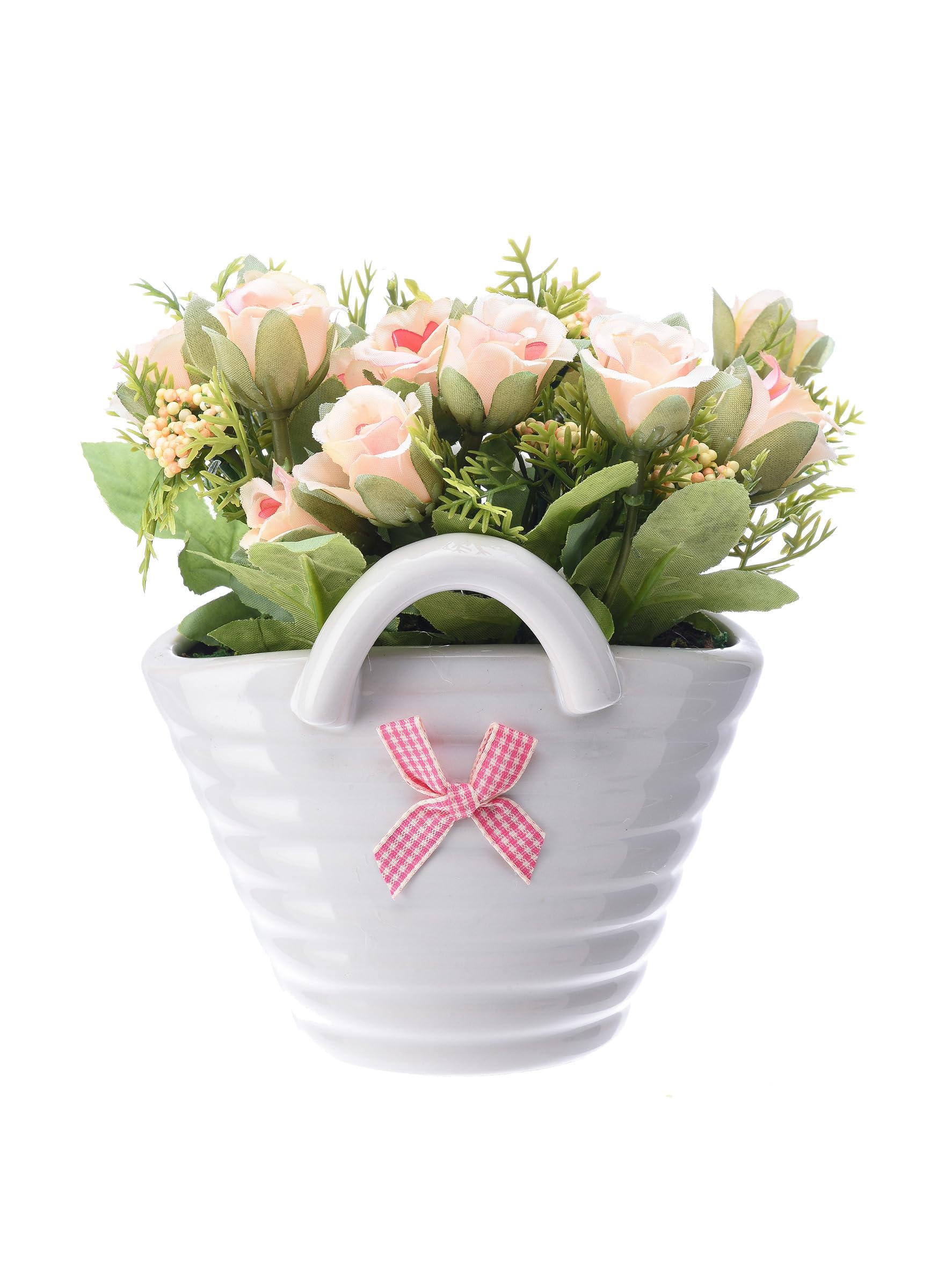 Artificial Plant With Pot 17X15X17Cm Pink