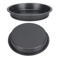 Pizza Pans Set, 2Pcs Nonstick Pizza Tray Pizza Plate Round Baking Pan 6/9/10/12inch Round Pizza Pan for Oven Pie Cookie Pizza Cake(6 Inch)