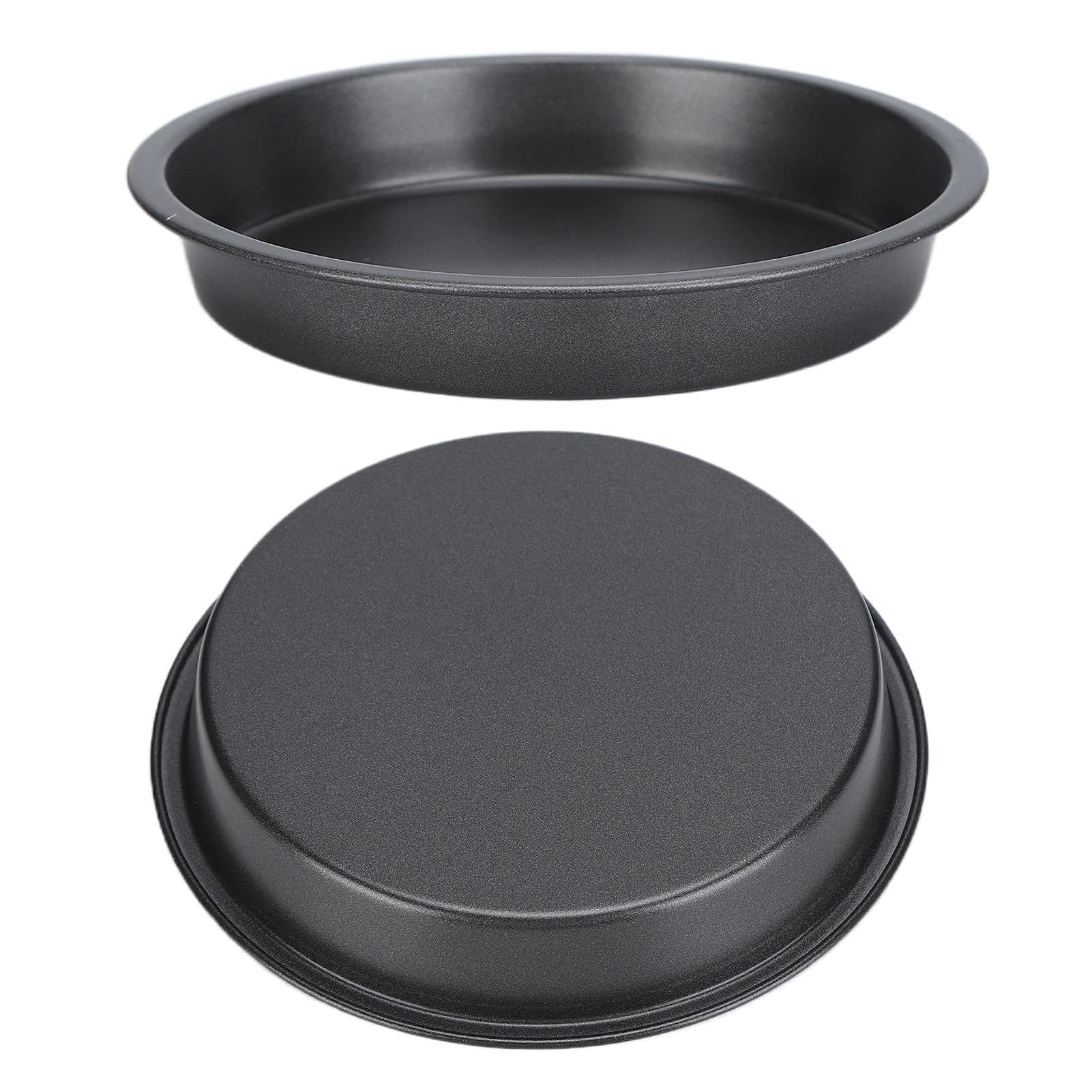 Pizza Pans Set, 2Pcs Nonstick Pizza Tray Pizza Plate Round Baking Pan 6/9/10/12inch Round Pizza Pan for Oven Pie Cookie Pizza Cake(6 Inch)