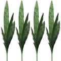 Artificial Snake Plants 30" Faux Agave Fake Sansevieria Artificial Silk Plant for Home Garden Office Store Decoration 4 Pcs (Green)