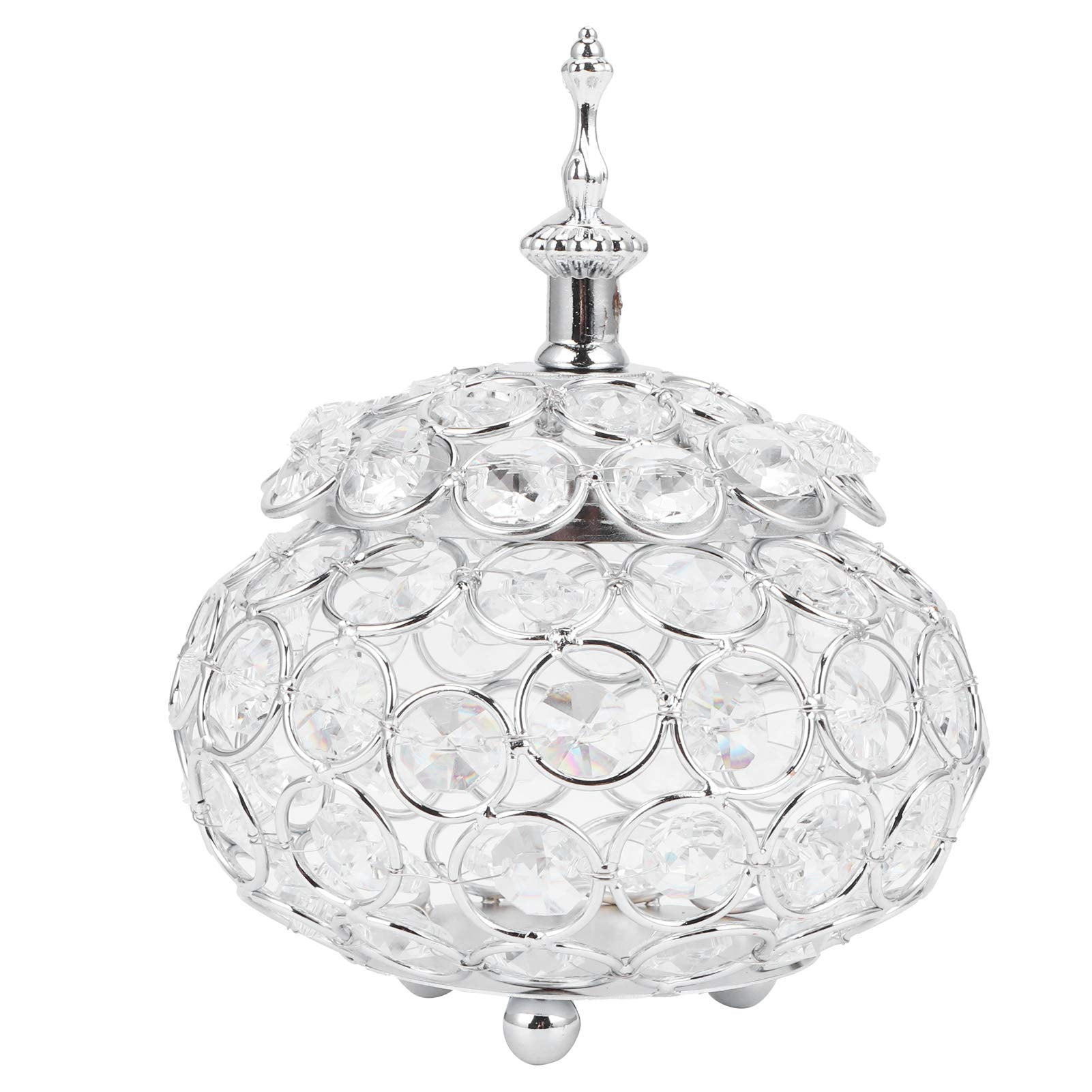 European Crystal Iron Candle Holders Candle Holders Retro Home Decoration Table Centerpiece