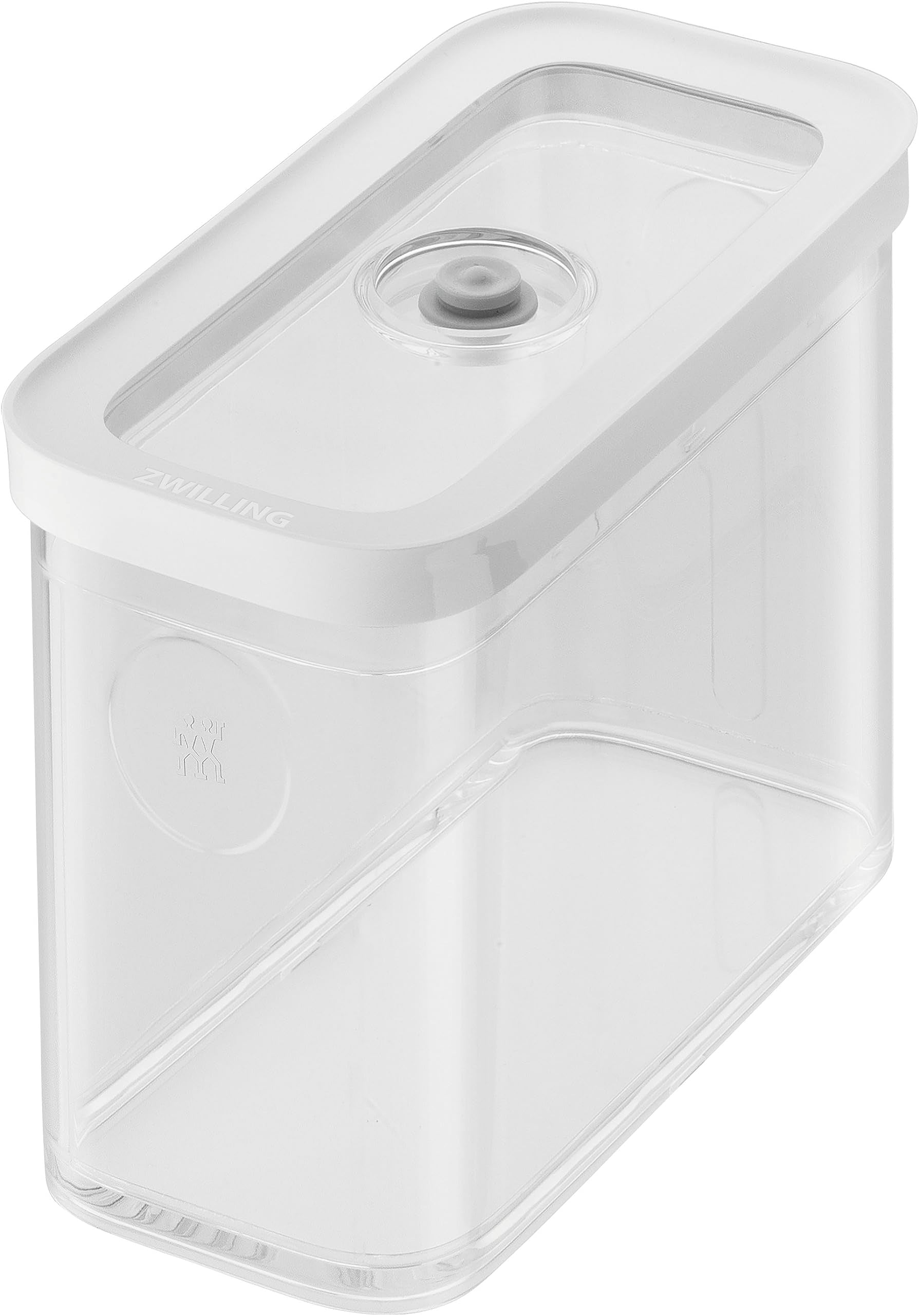 Zwilling Fresh & Save Cube S storage 1.8L. Modular dry good storage. Airtight. Vacuum sealing functionality. Glass like BPA free material. Dishwasher safe. Connects with Zwilling App.