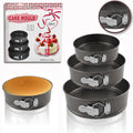 Trendful Springform Cake Pan Set, 3 Piece Non-Stick Leakproof Bakeware (22cm, 24cm, 26cm), Cheesecake, Quiche & Mousse Baking Tins