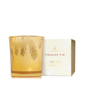 Thymes Frasier Fir Gilded Poured Candle – Pine Needle Gold Candle Jar Design – Scented Candle with Notes of Crisp Siberian Fir, Cedarwood and Sandalwood – Luxury Home Fragrance (13 oz)