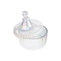 Royalford 1pc clear Glass Storage with Lid Glass Candy Jar RF12797 Storage Jar with Lid Food Container for Candy