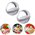 MAKINGTEC Baking Round Cake Mould, 2 Pack Non-Stick Deep Aluminum Round Cake Pan with Removable Bottom for Wedding/Birthday/Christmas Cake Baking Round Cake Tin Set with Loose Base (8 inch)