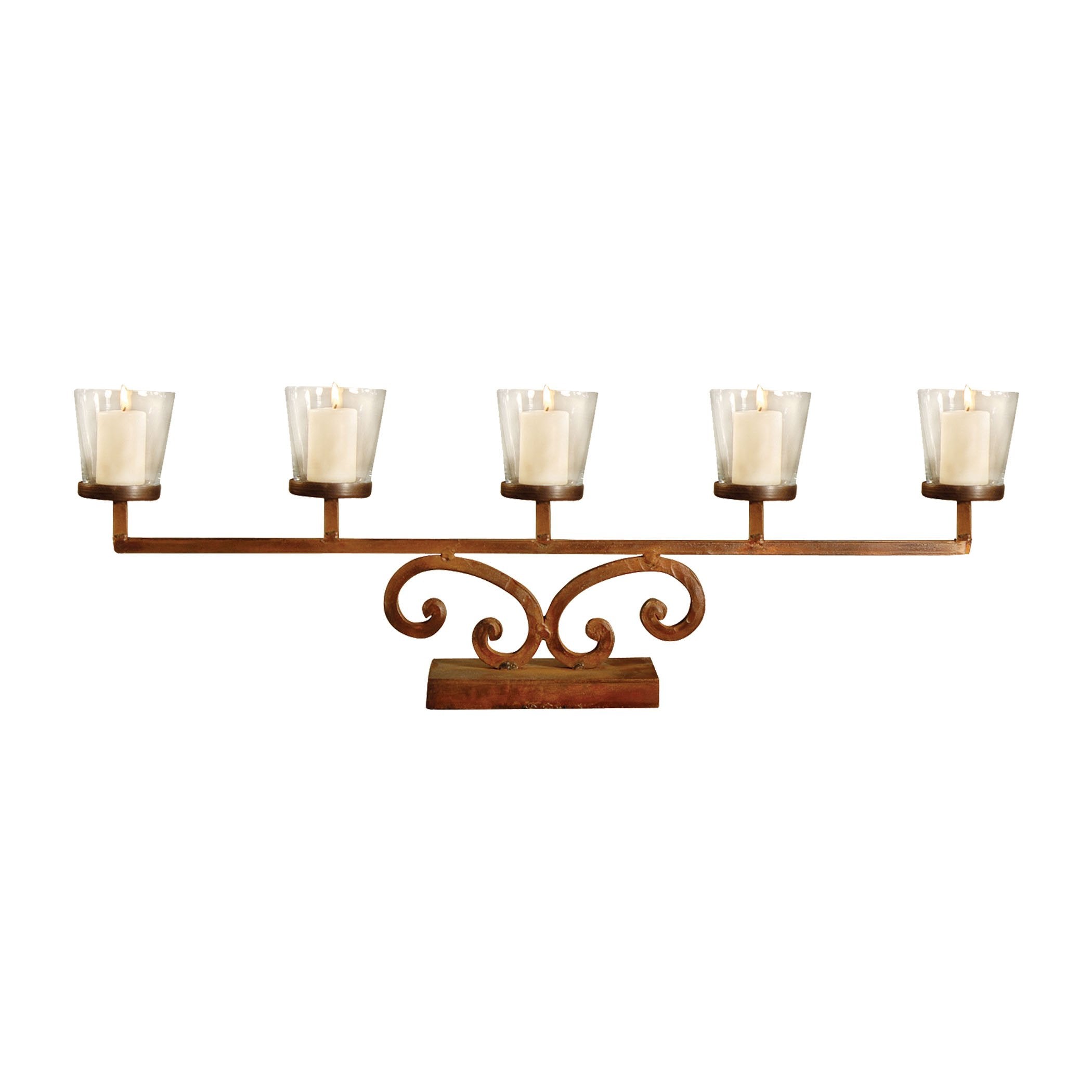 ELK Lighting 560002/S2 Candle Holder, Clear, Montana Rustic