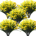 10 Bundles Artificial Daffodil Outdoors Flowers (Light Yellow-Daffodil)