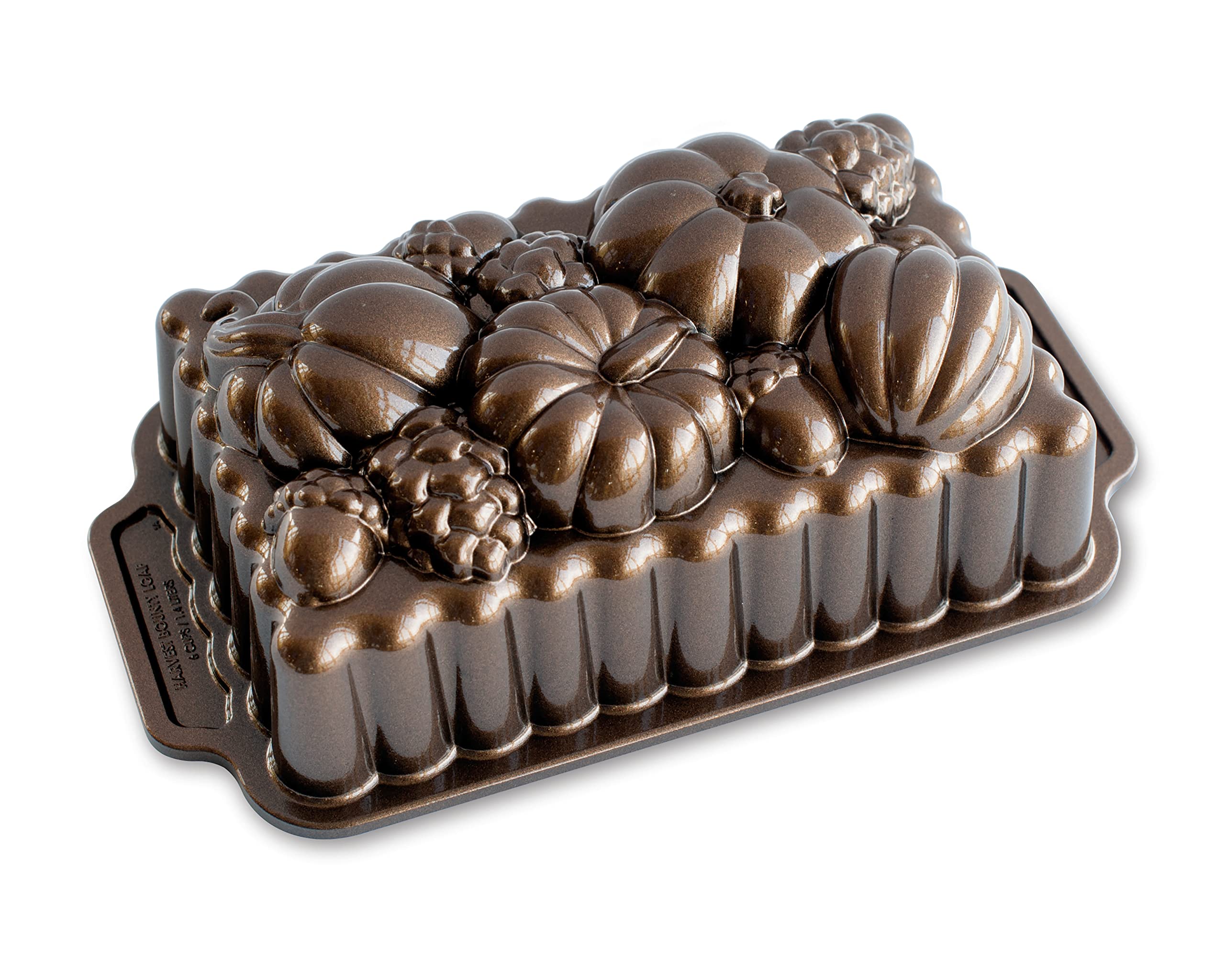 Nordic Ware 91648 Harvest Bounty Loaf Pan, One Size, Bronze