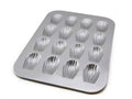 USA Pan Bakeware Madeleine, Warp Resistant Nonstick Baking Pan, Made In The From Aluminized Steel, 16-Well, Silver
