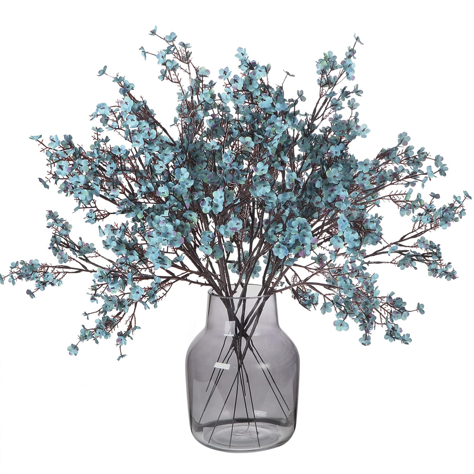 6 Pcs Artificial Baby's Breath Bouquet - Real Touch Faux Gypsophila Flowers, Silk Floral Bulk for Centerpieces, Home, Office, Weddings, Parties, Christmas Decor