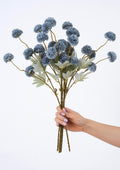 5 Artificial Chrysanthemum Stems Flowers, Faux Tulips Floral Foam 52cm Large Flower Bouquet Bunches Arrangements for Home Decor