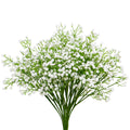 Gypsophila Artificial Flowers, Pack of 10 White Gypsophila Plants for Wedding Bridal Bouquets Decoration