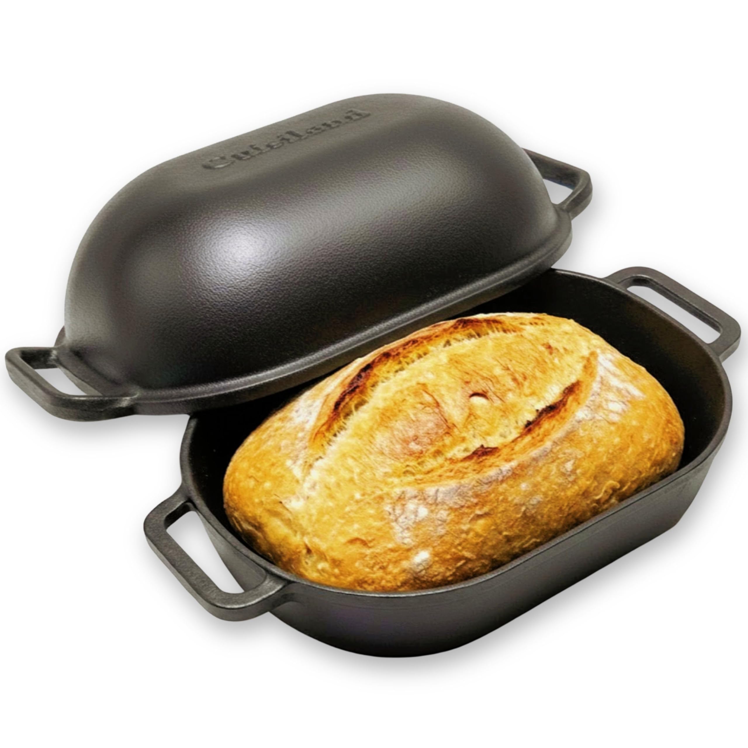 Cuisiland Large Heavy Duty Cast Iron Bread & Loaf Pan - A perfect way for baking