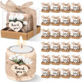 Retisee Wood Candle Holders Memorial Tealight Holder Wedding Favors Thank You Guest Gifts for Wedding Cylinder Handmade Candles for Baby Bridal Shower Party Housewarming Table Centerpiece (24)