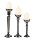 Deco 79 33288 Candle Holder, Black