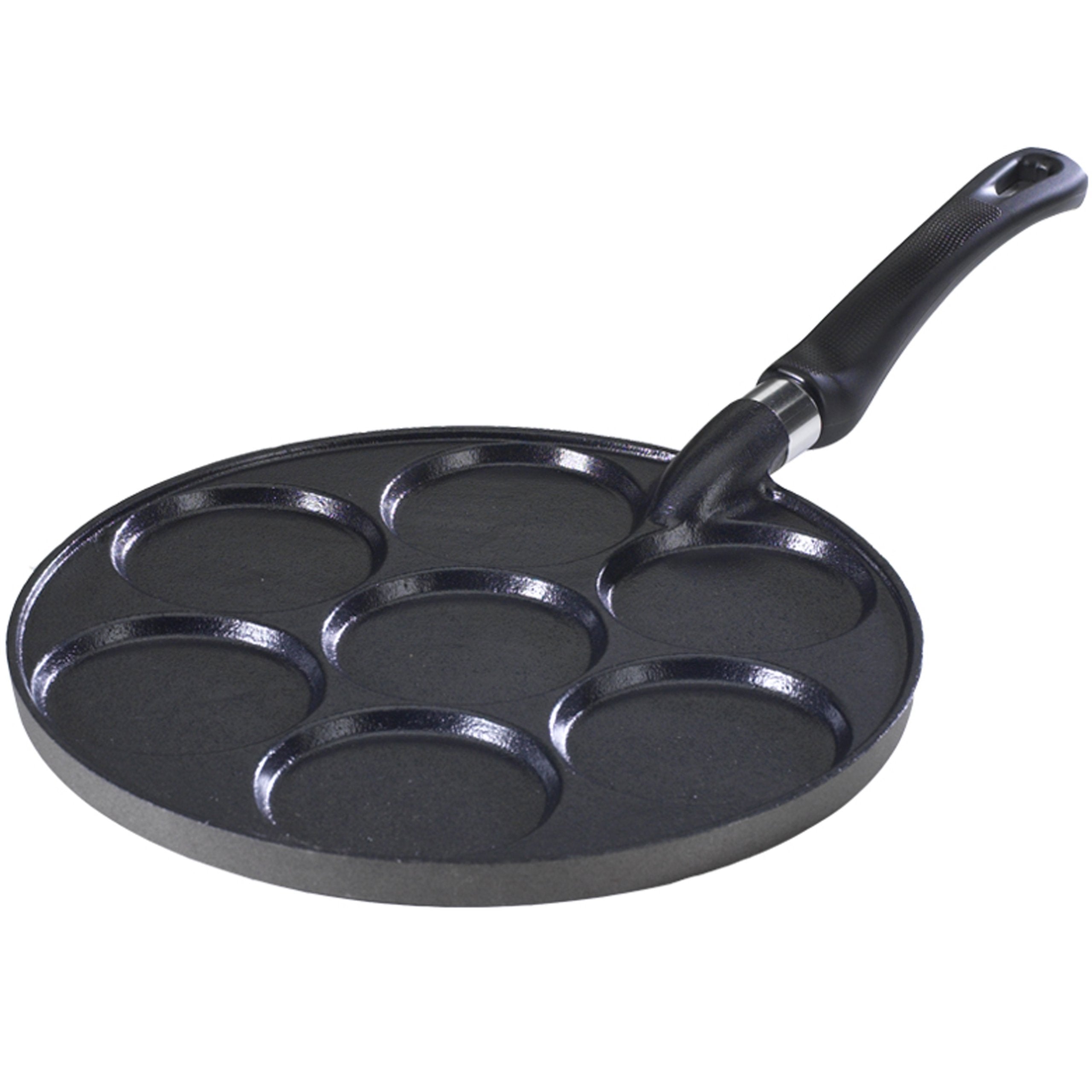 Nordic Ware The Original Silver Dollar Pancake Pan, 17.5, Black, Aluminum