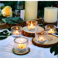 Beauenty Tealight Candle Holder Set of 12,Votive Candle Holders for Wedding Candle,Clear Glass Romance Tealight Candle Holders for Party&Home,Christmas,Wedding Decor,Valentines Day Decor