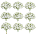 Sufeasdf 150 Pcs Artificial Flowers,Babys Breath Artificial Flowers,Fake White Babys Breath Flowers Artificial Bulk,150 Pcs Real Touch Flowers for Wedding Party Home Garden Decoration (150)