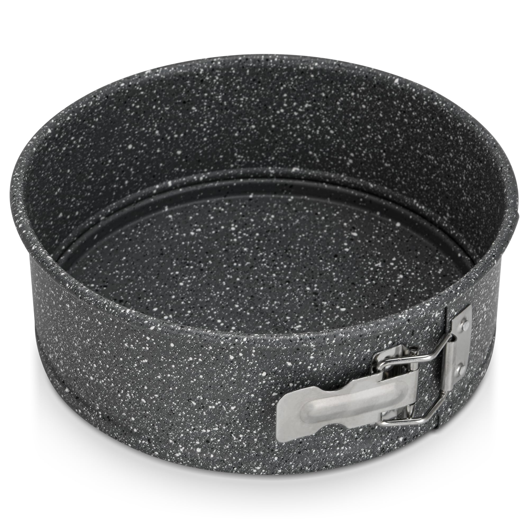 Fissman Springform Cake Pan 20cm, Carbon Steel Granite Non Stick Coating Springform Pan | Removable Bottom | High Heat Durable Cake Mold | Non Toxic PFOA Free Bakeware Perfect for Cakes and more