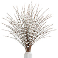 10 Pcs 29.5’’ Long Artificial Jasmine Flowers Tall Fake Flower Bouquet Faux Jasmine Plants Dry Branches for Wedding Home Party Office Hotel Restaurant Kitchen Decoration?White?