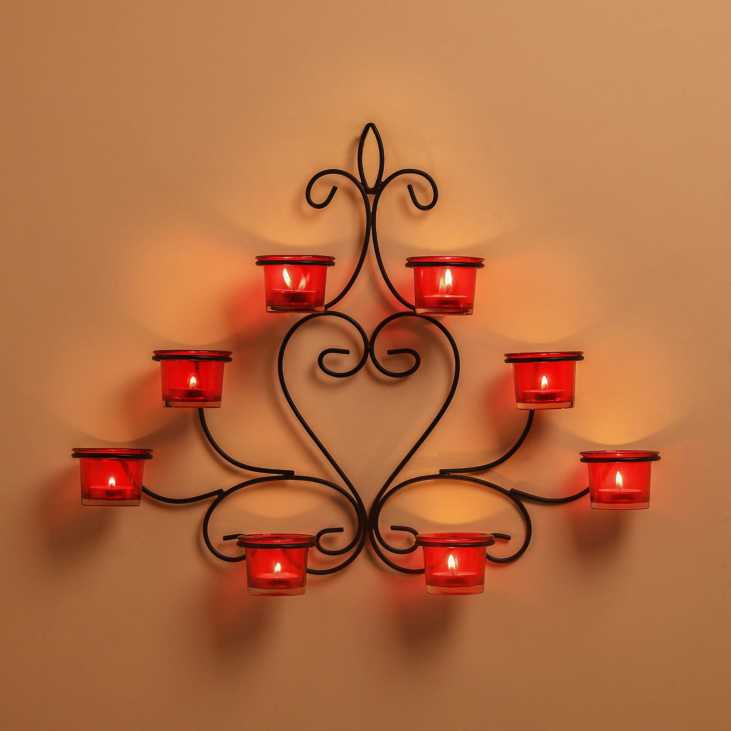 Homesake Glass Scented - Fragrance Candles With Decorative Tealight Candle Stand, Pack of 8
