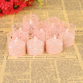 Sevend Candle Wraps, 50 Pieces Tea Light Wraps and Candles Holders for Weeding, Table, Gift, Outdoor (Pink Candle Wraps)