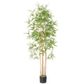 Artificial Bamboo Tree,Artificial Bamboo Plant, Real Touch Technology, Perfect Lifelike Artificial Tree with 7 Trunks, Ideal for Modern Home Decoration,Office.Perfect Housewarming Gift (120 cm)