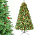 Christmas Tree, 2.1M Christmas Tree with 10M Lights & 1200 Branch Tips, Premium Artificial Xmas Tree for Home, Office, Party Decor