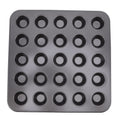 Non Stick Mini Muffin Pan,25/35 Cavity Mini Cupcake Pan Cupcake Tray Muffin Tins Nonstick Carbon Steel Kitchen Baking Pans for Baking Cakes Bread(25 Hole)