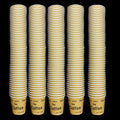 100 Piece Paper Kahwa Cups | Arabic Cawa Cups 2.5oz - Very Small Cups | Disposable Paper Cup for Black Tea and Turkish Cofee-Multicolours