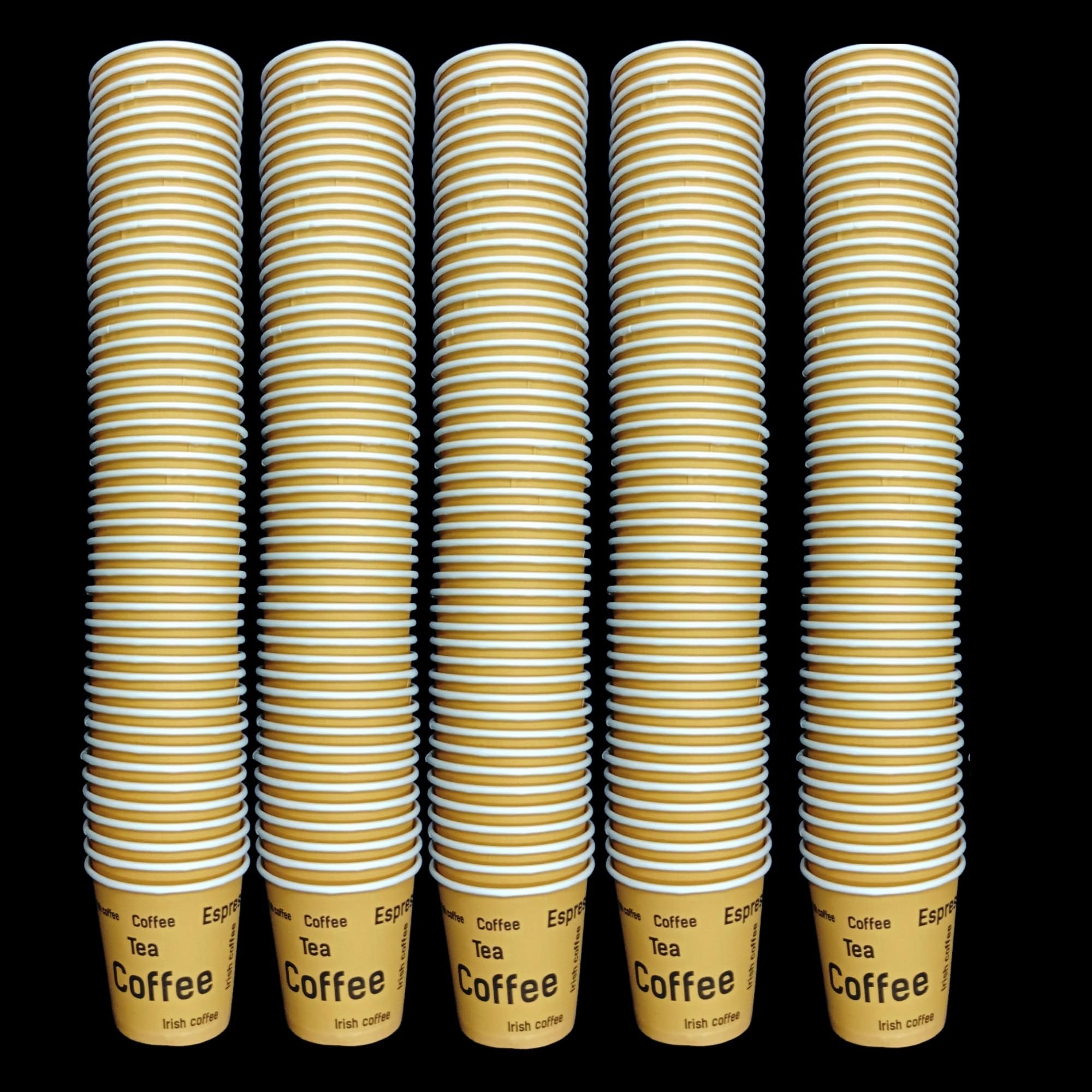 100 Piece Paper Kahwa Cups | Arabic Cawa Cups 2.5oz - Very Small Cups | Disposable Paper Cup for Black Tea and Turkish Cofee-Multicolours