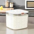 Beauenty Rice Storage Container,Large Food Storage Bin for Kitchen with Sealing Lid,Pet Food Dispenser,Versatile Pantry Organizer for Rice Grains Flour Cereal Pet Food (10kg)