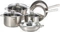 ZWILLING Twin Nova 5pc Cookware set. 3-Ply Base. Scratch-resistant. 18/10 stainless steel body. Oven safe. Dishwasher safe. Set: 3 Stock pot, stew pot, Fry pan. Limited .