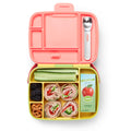 Munchkin Lunch Bento Box with Stainless Steel Utensils, Reusable Spoon and Fork, Leakproof Food Container for On the Go Meal, BPA Free Insulated Lunch box,Toddler/Kids, 18 Months and above, Yellow