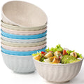 TERRIFI 10 Pack Wheat Straw Cereal Bowls, Lightweight Unbreakable Cereal Bowls, Suitable for, Rice, Soup Bowls, Ice Cream, Noodles (15 OZ)