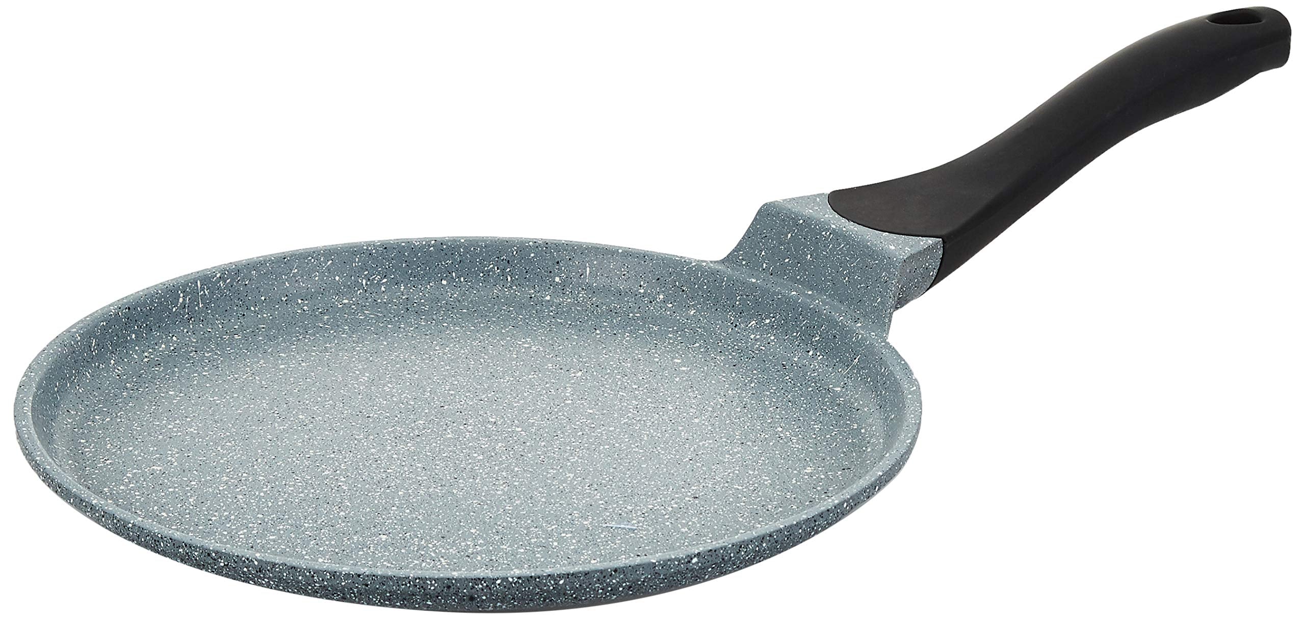 Prestige Cast Aluminium 32 CM Speckled Tawa|Long Lasting Non Stick Coating|Non Slip Bakelite Handle|Aluminium Induction base|Induction Compatible-Grey
