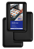BLUES Non Stick Baking Trays for Oven Non Stick, Set of 3 Baking Trays, Baking Sheet, Oven Trays, Cooking Tray, Baking Tray,(32x23x1.5 cm)