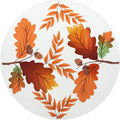 Pavilion Gift Company Harvest Leaves Tray Candle-Accessories, Orange