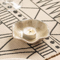 Candle Holders for Pillar Candles, Tealight Candle Holder, Candle Stand, Ceramic Candle Plate Tray, Candle Holder Decor for Dinning, Party, Wedding, Birthday, Anniversary Decorations, 1pack (Camel)