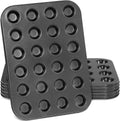 2 Pack Muffin Pan, Mini Muffin Baking Pan and Cupcake Tray, Nonstick Cake Molds, BPA Free, Easy to Use, Easy to Clean, for Make Mini Muffins, Baking Cupcakes, Brownies, Black