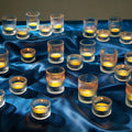 Hewory Glass Tealight Candle Holder: 24 Pcs Clear Tea Lights Votive Candle Holders for Table Centerpiece, Small Glass Tea Light Candleholders Bulk for Christmas Wedding Party Living Room Home Decor