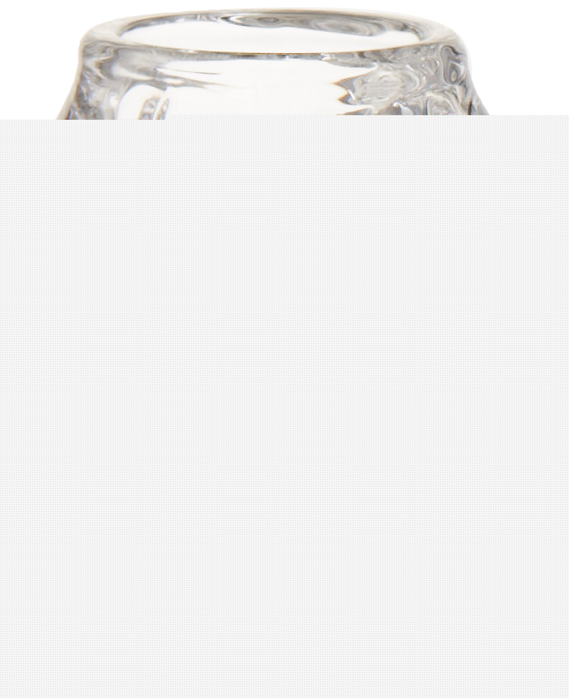 Diamond Star Glass 68053 5.5 Inch Skull Candleholder Clear