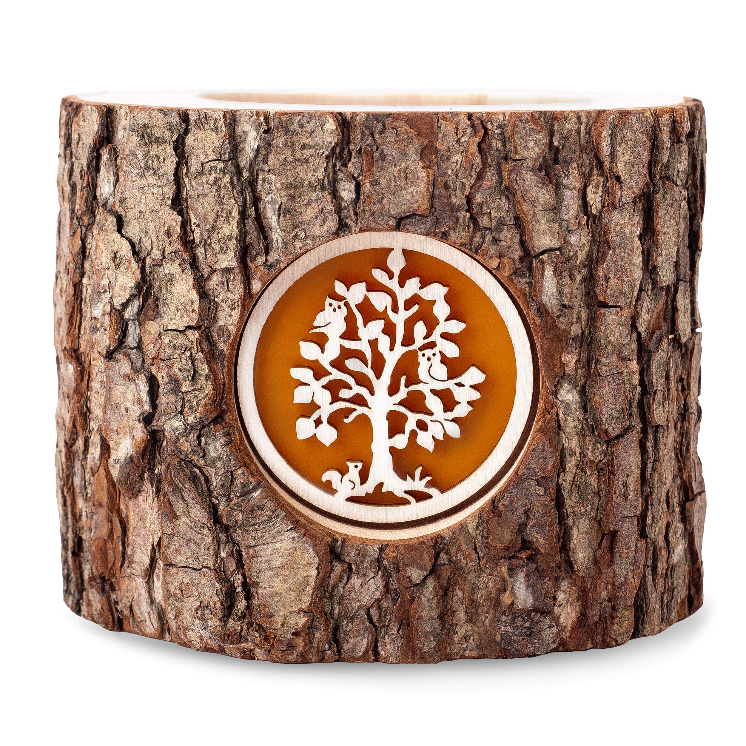 Forest Decor Wooden Tealight Candle Holder, Christmas Candle Holder, Rustic Christmas Decor, for Mum, for Women, Wood Gifts for Her & Grandma Gifts, (Three Scenes)